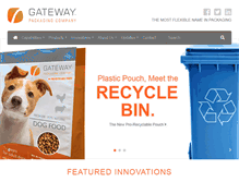 Tablet Screenshot of gatewaypackaging.com